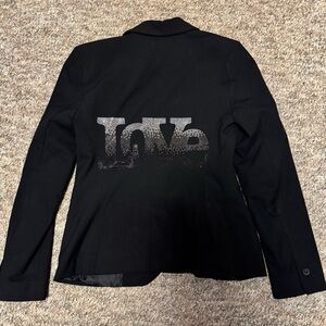 Hipchik Ombré Crystal Love black blazer